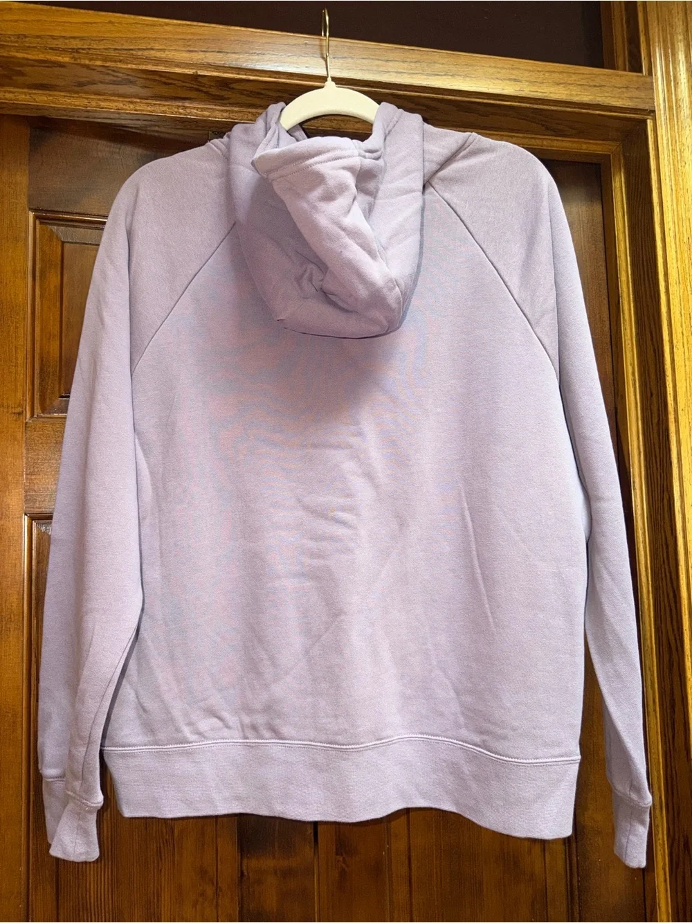 Nike Mauve/Violet Pullover Hoodie with Shiny Silver Swoosh Logo